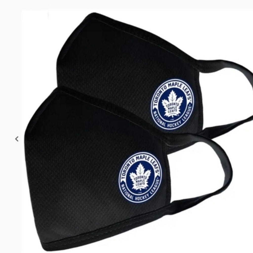 Mustang NHL Hockey Toronto Maple Leafs LOGO 3 Layer Adult Face Cover Mask